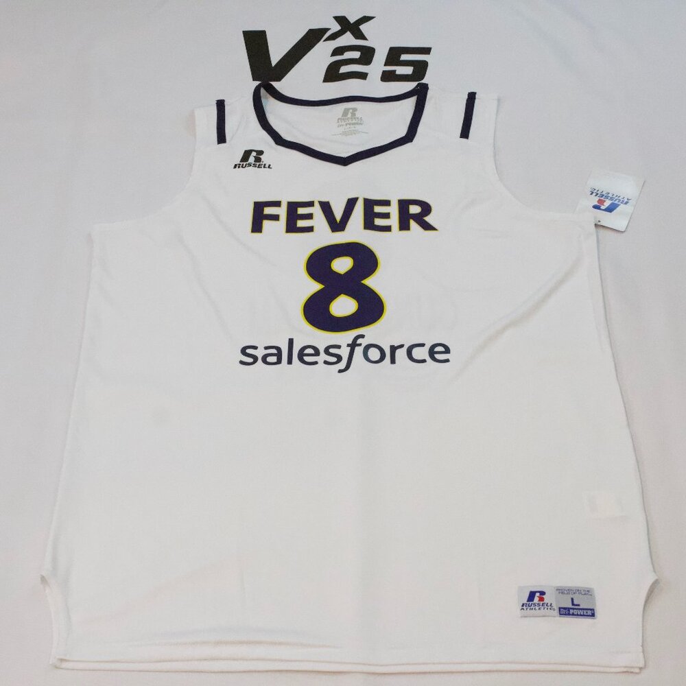 NEW Men's Indiana Fever Sophie Cunningham White Home Jersey Size Large